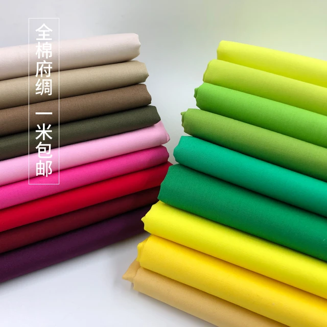 100% Pure Cotton Solid Plain Coloured Craft Fabric 150cm Wide