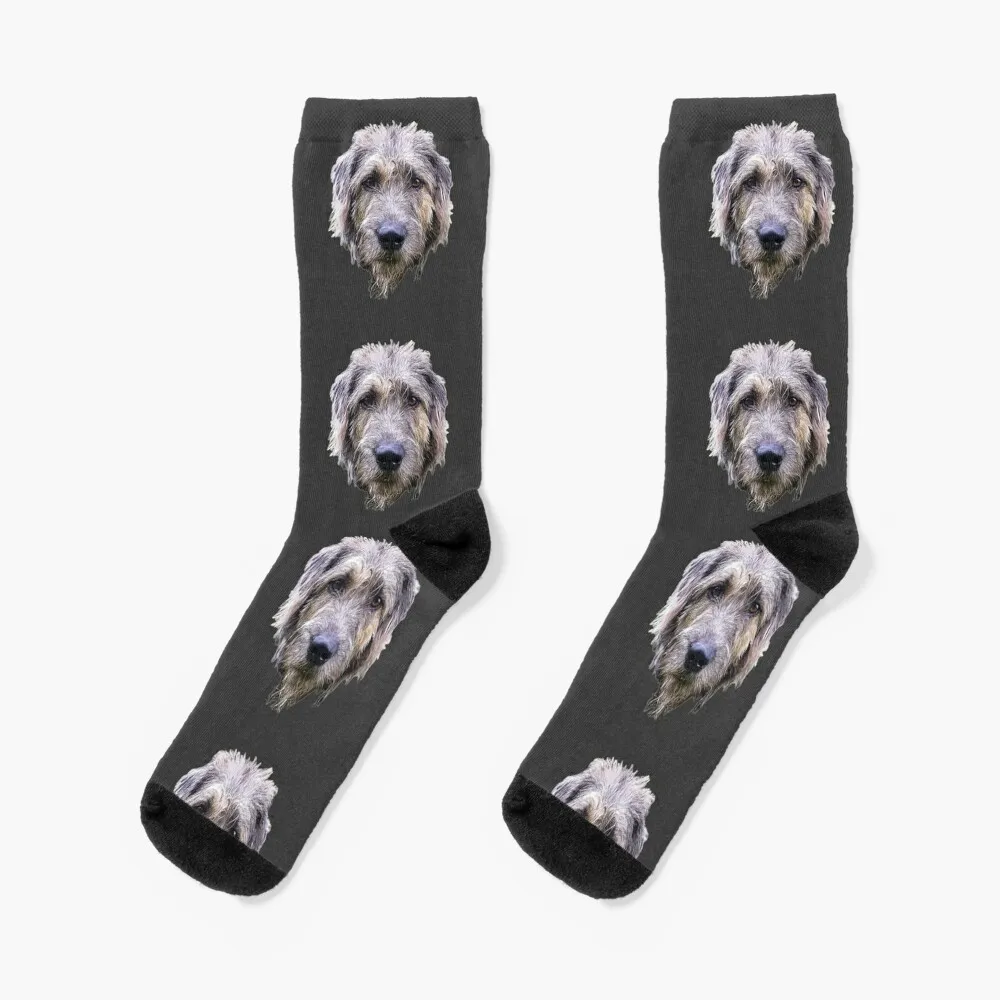 

Irish Wolfhound Dog Art Socks Men's winter thermal socks socks man