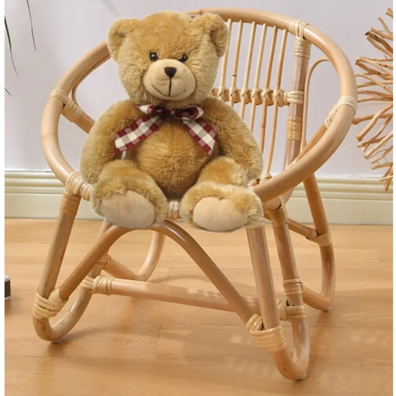 INS Home Furniture Indonesian Vine Weaving Design Chairs Bedroom Backrests Kid's Chairs Versatile Practical Photography Props