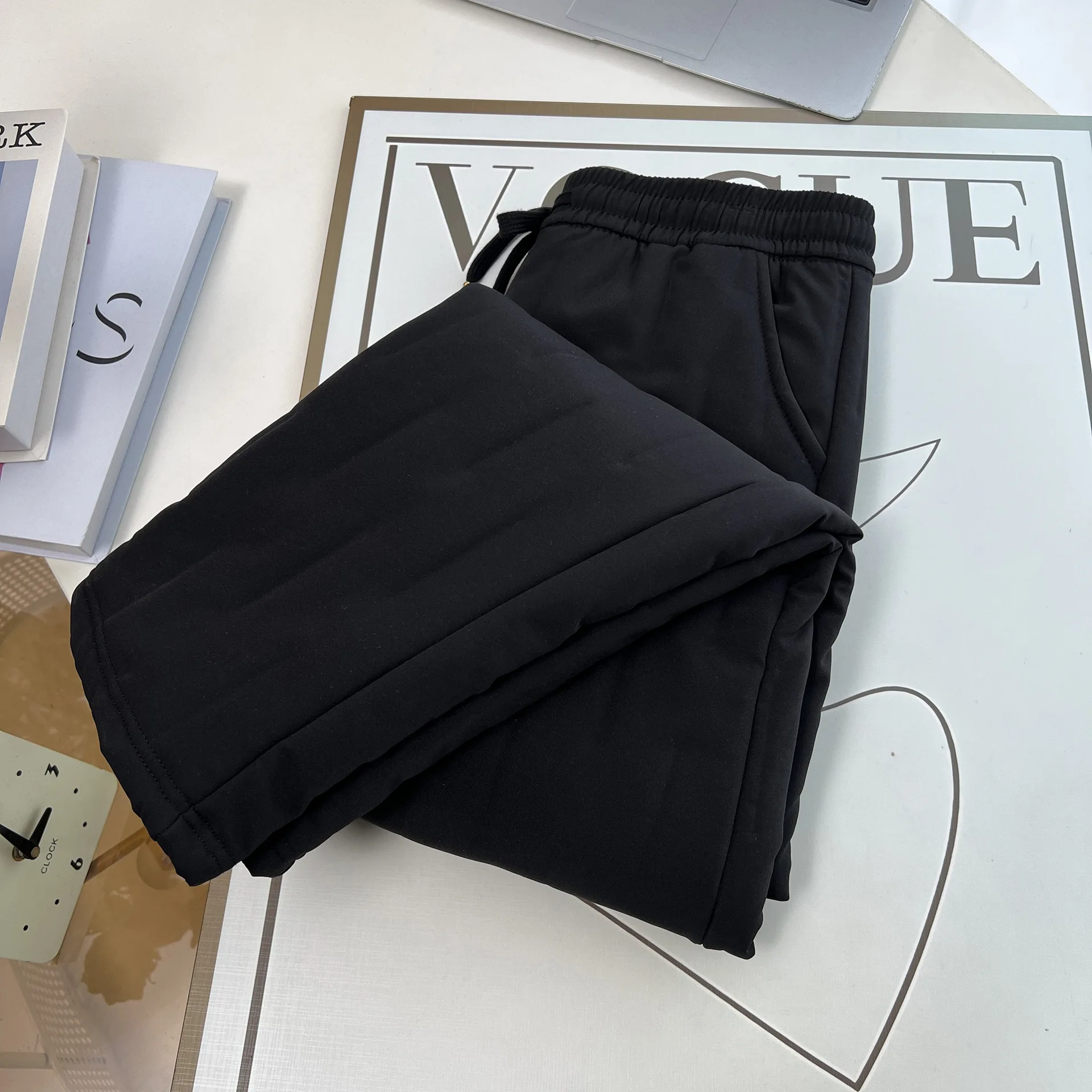 XXXXL Fashion Plus Size Women's Harem Pants Winter 2025 New Warm Down Cotton Padded Casual Quilted Trousers 370