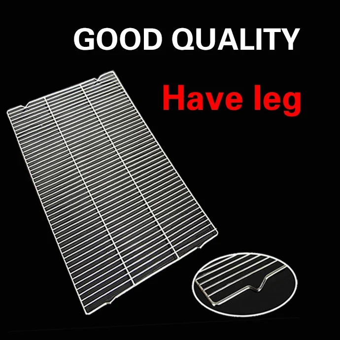304 Stainless Steel Barbecue Net Fruit And Vegetable Drain Rack Cinnamon Rolls Bacon Grilled Meat Picnic Net Ust Resistant Healt