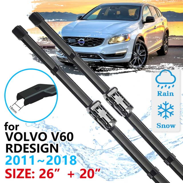 Auto Front Wischer Klinge Für VOLVO V60 Rdesign 2011 ~ 2018  Windschutzscheibe Windschutzscheibe Zubehör Fenster 2011 2012 2013 2014  2015 2016 - AliExpress