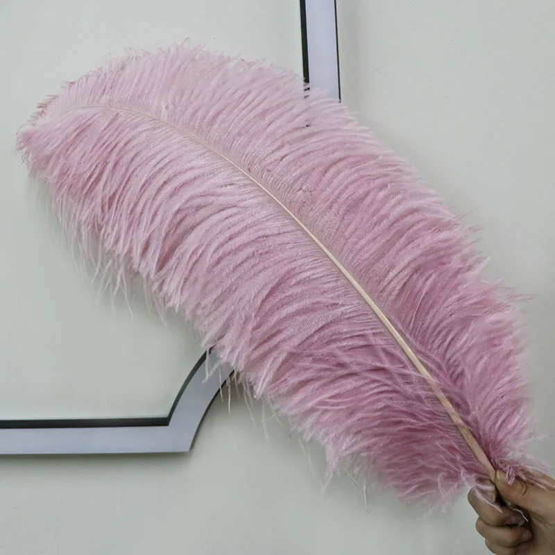 

50Pcs/Lot Natural Ostrich Feathers for Crafts Colored Wedding Decoration Handicraft Accessories Table Centerpieces Plume 75-80CM