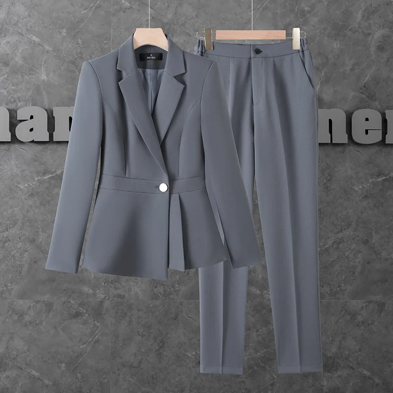 

Business Suit Women's Autumn New High-End Temperament Goddess Temperament Jewelry Shop Workwear Slim-Fitting Suit Tooling