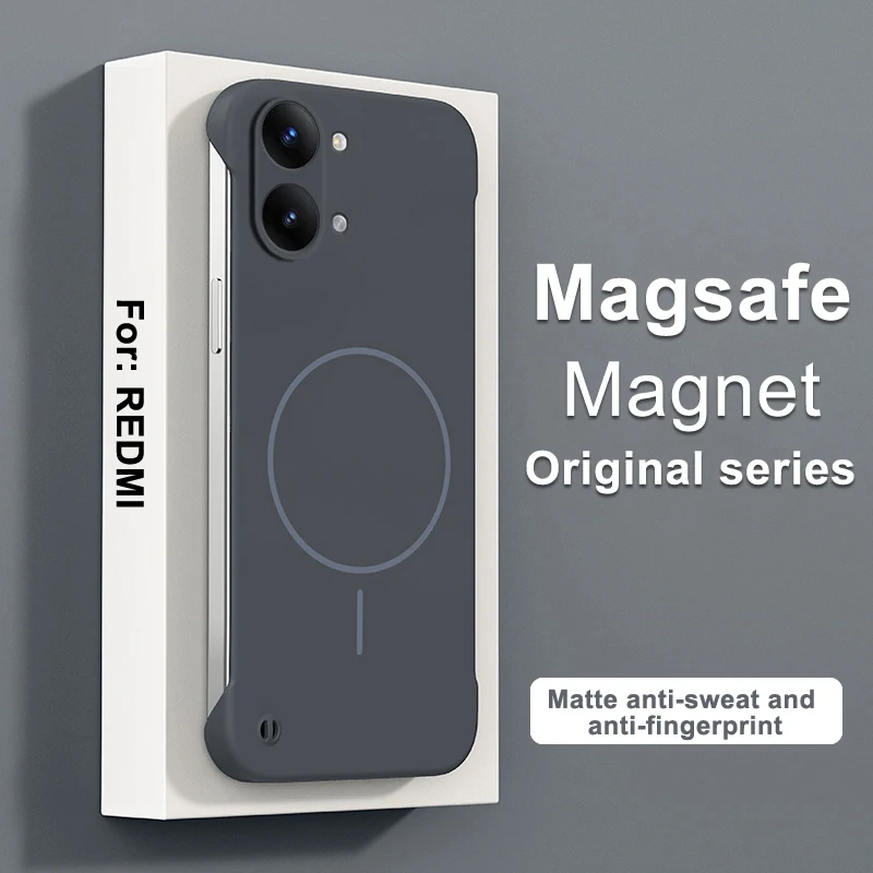 Magsafe Magnetic Wireless Charging Slim Hard Phone Case - Frameless Back Cover