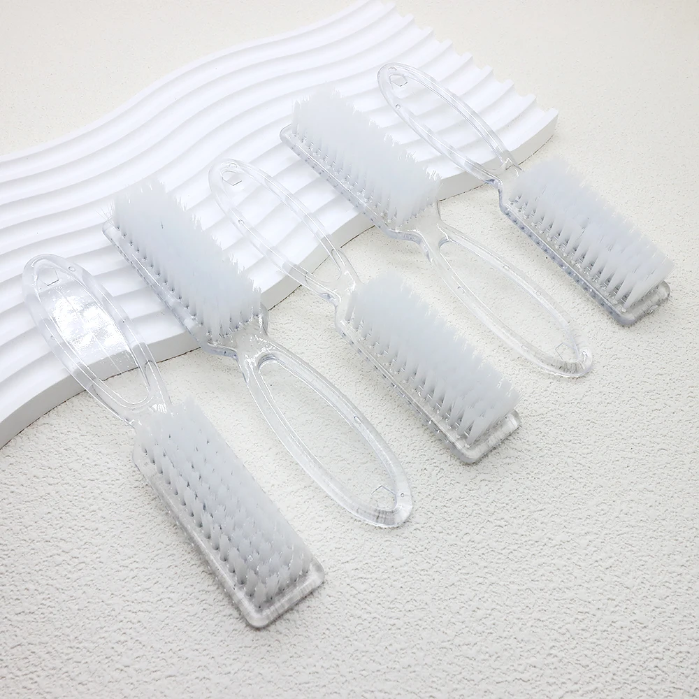 2/4/6/8/10 قطعة مقبض واضح مسمار فرشاة فنية مسمار اليد تنظيف تنظيف فرشاة لينة إزالة منظف الغبار مانيكير وباديكير أداة