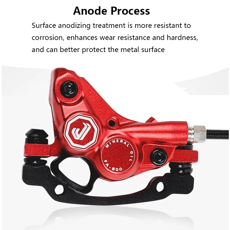 TANKE Vtt 4 Pistons Ein à Disque Hydraulique 900/1700mm 4 Pistons Résine Plaquettes De Ein Pression D'huile AM DH Route Vtt Ein à Disque Ultraléger