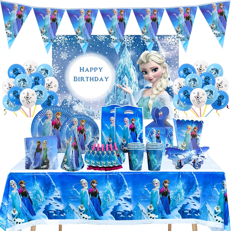 Plaatsen Ontdekking Onophoudelijk Disney Frozen Verjaardagsfeestje Decoratie Elsa & Anna Prinses Ballonnen  Serviesgoed Feestartikelen Baby Shower Candy Box Party  Cadeau|Wegwerpfeestservies| - AliExpress