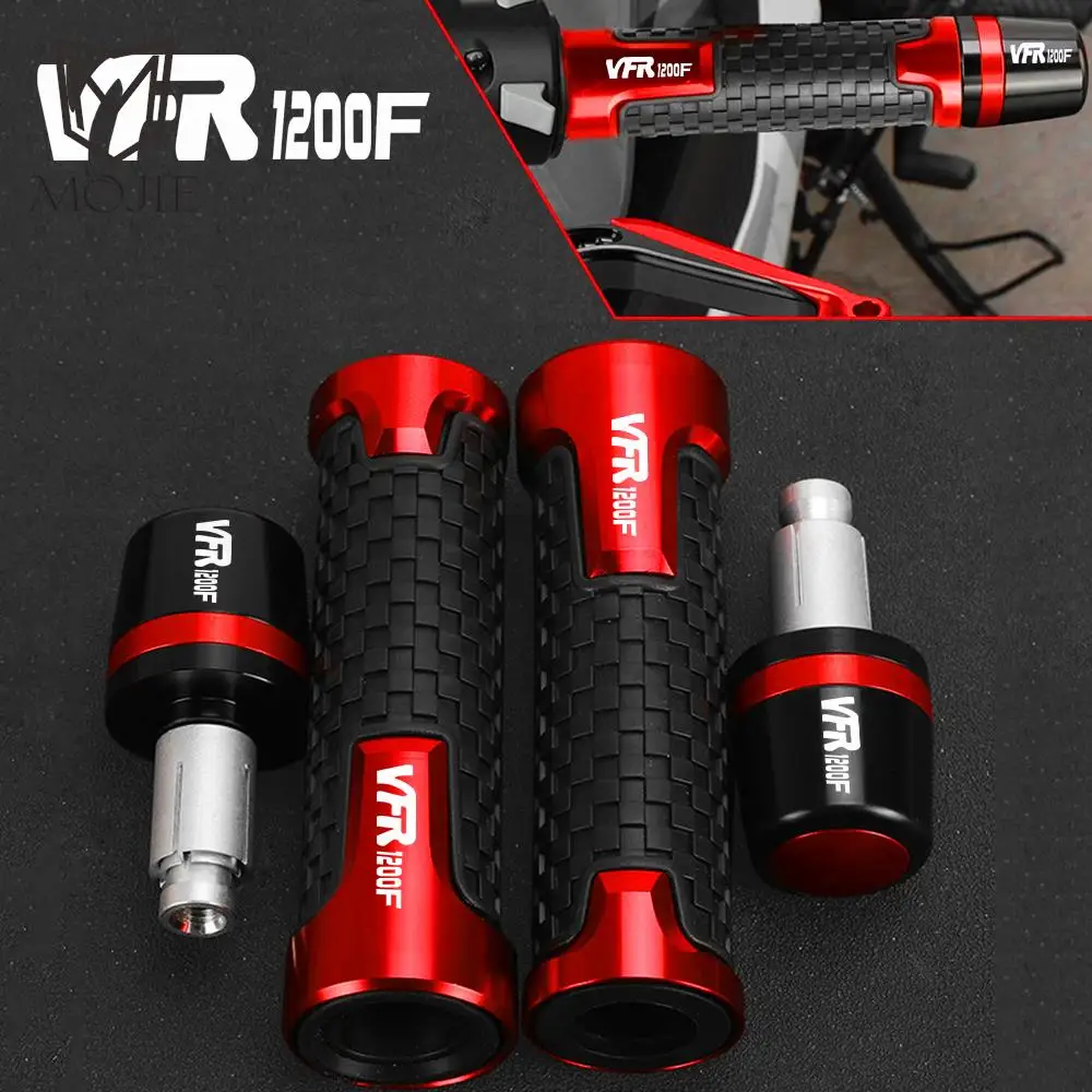 

Motorcycles 7/8" 22MM Handlebar Grips Handle Bar Cap End Plugs For Honda VFR1200 /F VFR 1200 2010 2011 2012 2013 2014 2015 2016