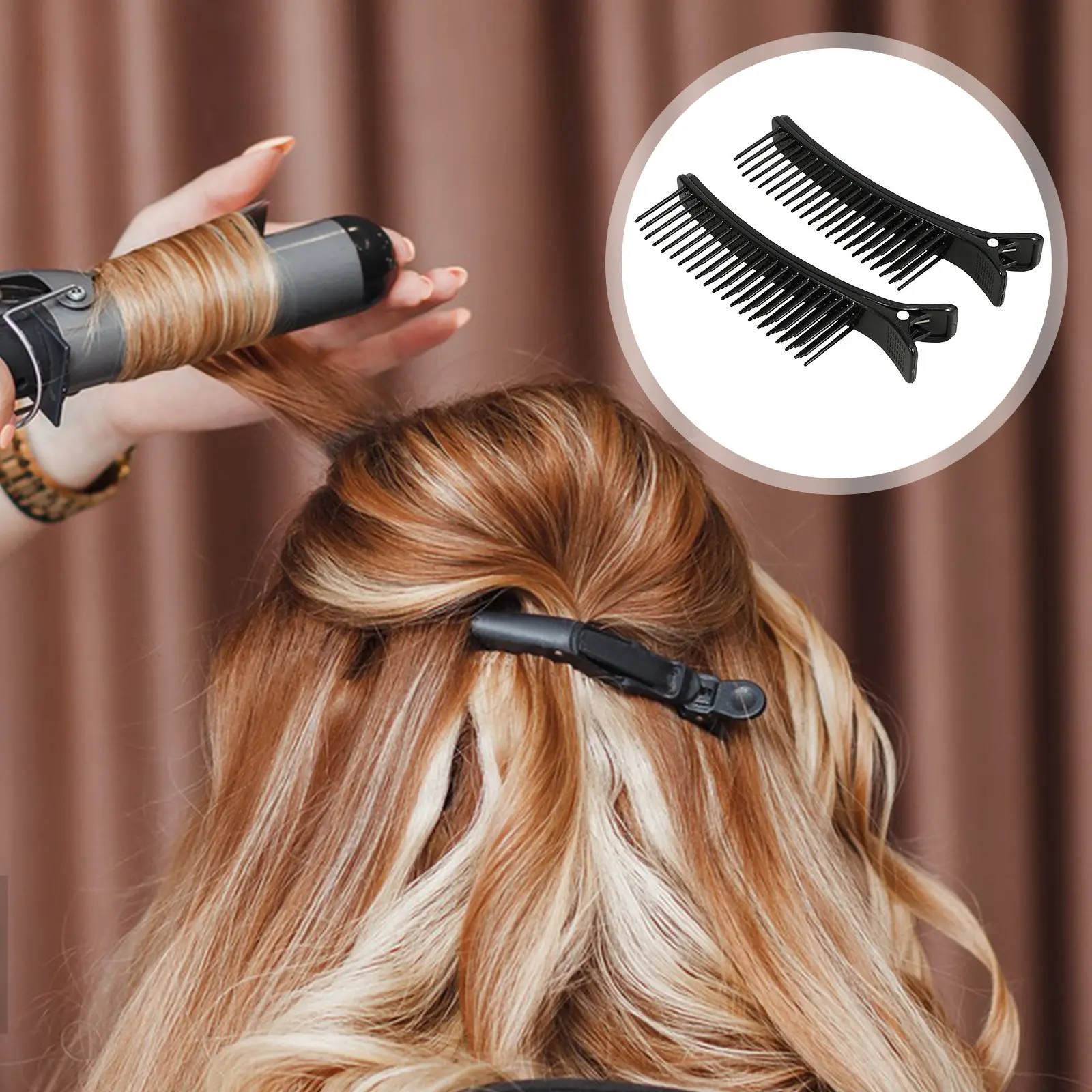 Session Clips Hairdressing 2Pcs Hairdressing Clips Multi Function Salon Sectioning Hair Cutting ...