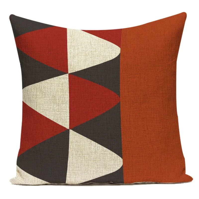 Geometric Flag Decorative Throw Pillow Cover