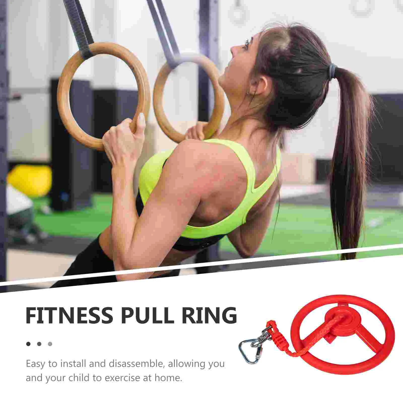 Grip Ninja Wheel Exercise Swing Ring Fitness Equipment Gymnastic Rings Child Handle Toy 2