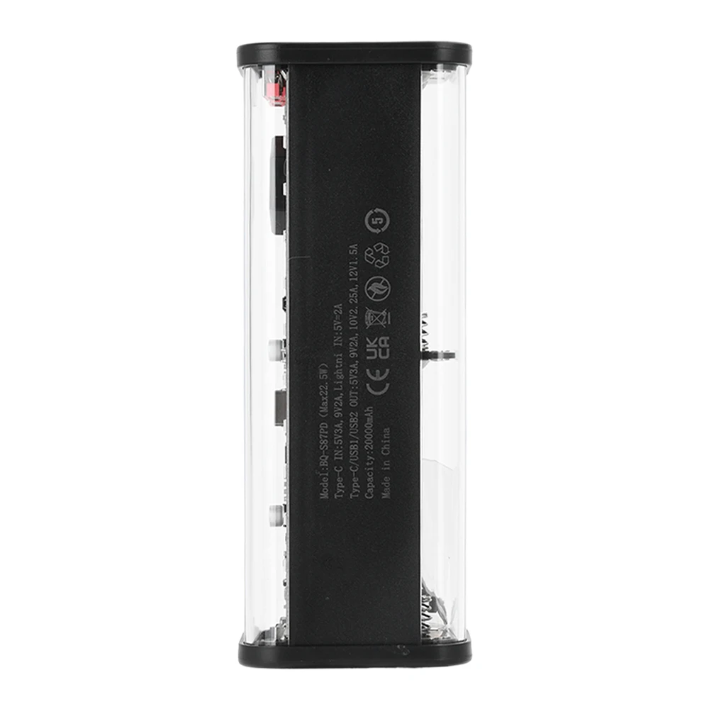 Scatola di immagazzinaggio batteria 8 x 21700 Custodia per banca di potere fai-da-te Display digitale Caricatore rapido doppio USB Custodia per batteria con interfaccia di tipo C - immagine 6