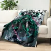 Cute H-Hatsune M-Miku skicomfort warm Soft Baby blanket suitable Home Kid Lunch Blanket Suitable for Home Office Daily Use Cover 5