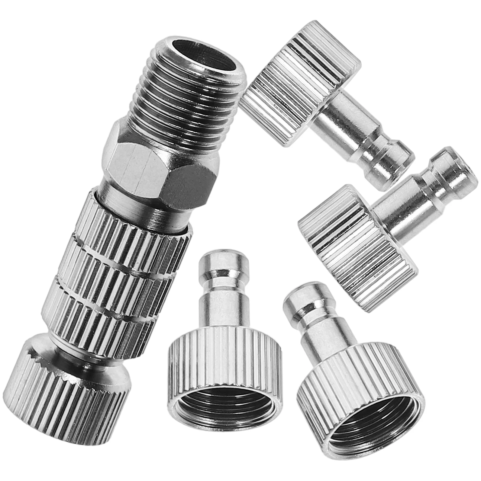 

Airbrush Adapter Kit Female And Male Coupling Airbrush Hose Connector Adapter Metal Fittings Accessories Replacements