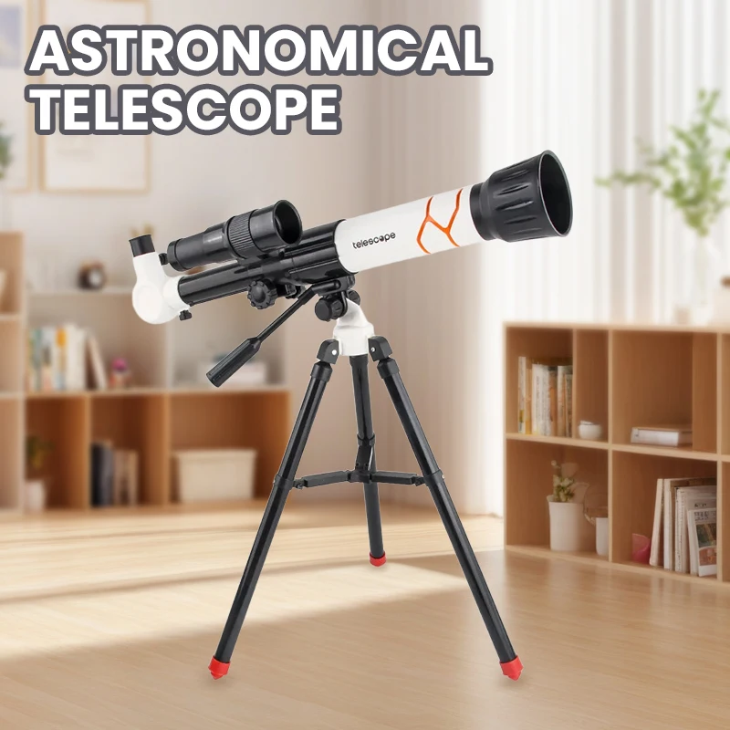 Kids' Telescopes 40X Science Experiment Monocular Educatinal Science Teaching Microscope Toy Toys for Child Toddler Kids