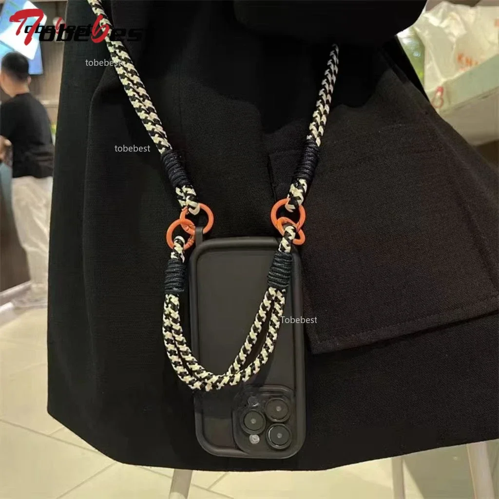 Crossbody Lanyard Silicone Phone Case with Wrist Strap