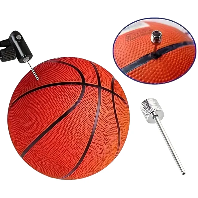 New Ball Air Needle Stainless Steel Pump Pin Basketball Inflating Needle For Football Soccer Inflatable Valve Adaptors Nozzle 4
