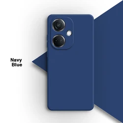 Premium Liquid Silicone Camera Protection Back Cover - Simple & High Quality Mobile Phone Case for OnePlus Nord CE3 (Navy Blue)
