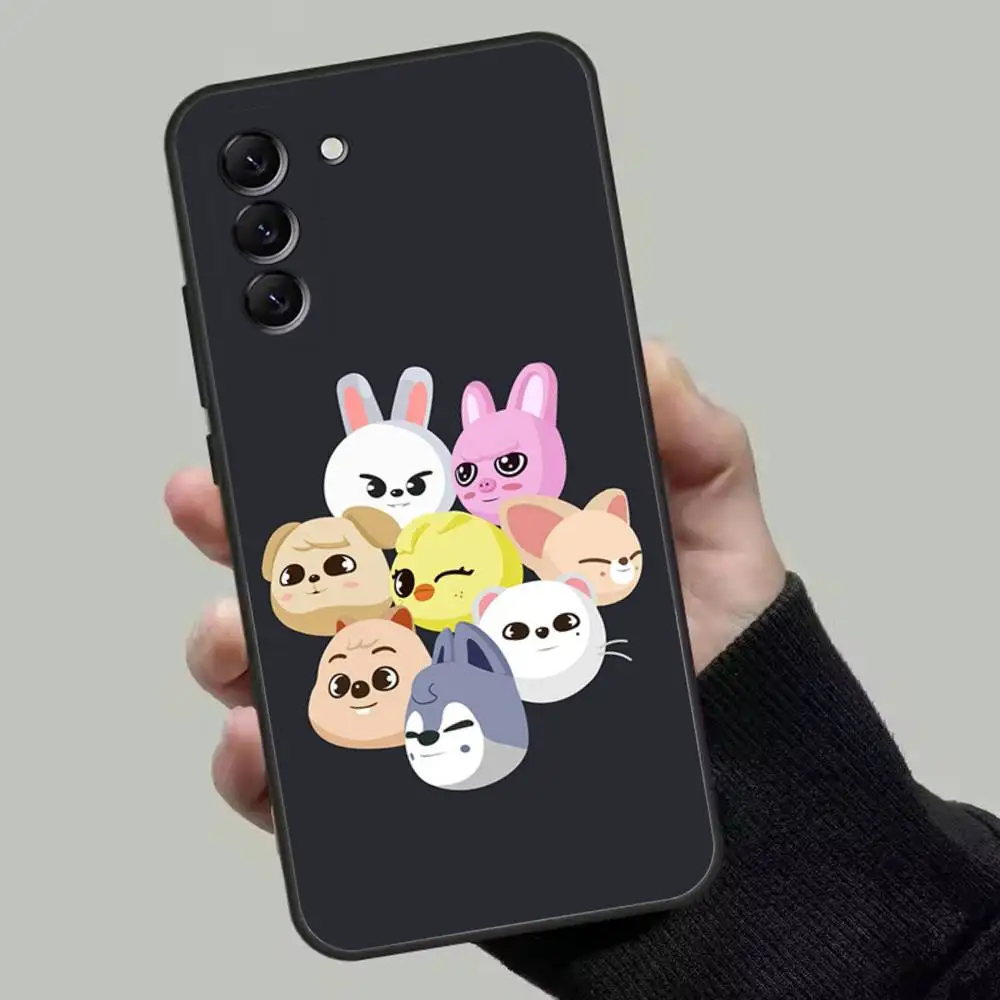 Kpop Stray-Kids Skzoo Soft Black Phone Case