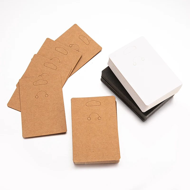 

50pcs Paper Display Card Stand For Key Fobs Holder Keyring Keychain Gift Packaging Small Businesses Organizers Jewelry Supplies