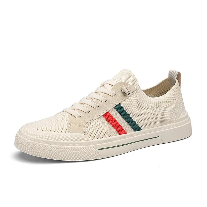 Breathable Men's Shoes Summer Mesh Board Shoes Soft Soled Outdoor Casual Sports Shoes Trend Men Sneakers Slip-on Canvas Shoe 5