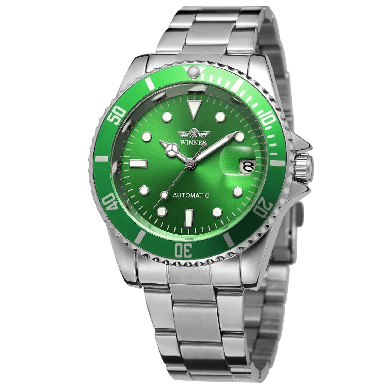 Winner Automatische Mechanische Herrenuhr Top-Marke Luxus Drehbare Lünette Timer Leuchtend Zifferblatt Datum Kalender Klassische Herren-Armbanduhr – Detail 17