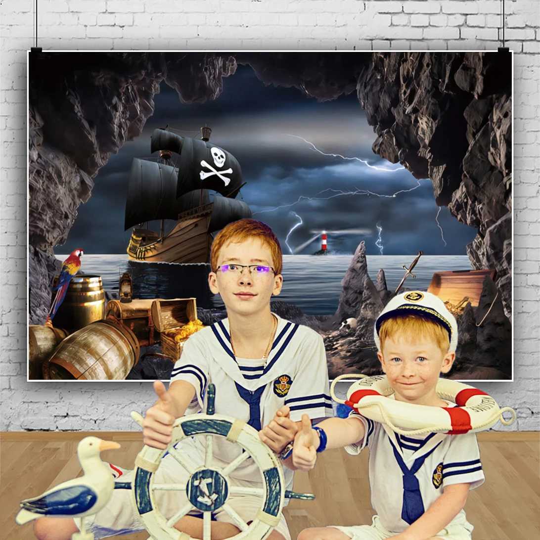 Photo Backdrop Vintage World Map Backdrop Pirate Airplane Compass World Travel Kids Boy Birthday Party Baby Shower Photography Background Prop