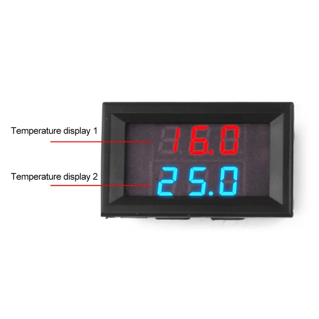 H28TT DC 4-28V LED three-digit Dual Display Digital Thermometer Thermometer NTC Metal Waterproof Probe Temperature Sensor 2