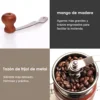 Manual Coffee Grinder Capacity Conical BurrInternal Adjustable Setting Ceramic Cup & Grinding Core French Press Coffee for Gift 4