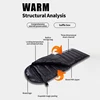 Envelope-style Down Sleeping Bag Ultra-light Goose Down Waterproof Plus Size Winter Warm Travel Hiking Camping Sleeping Bag 5