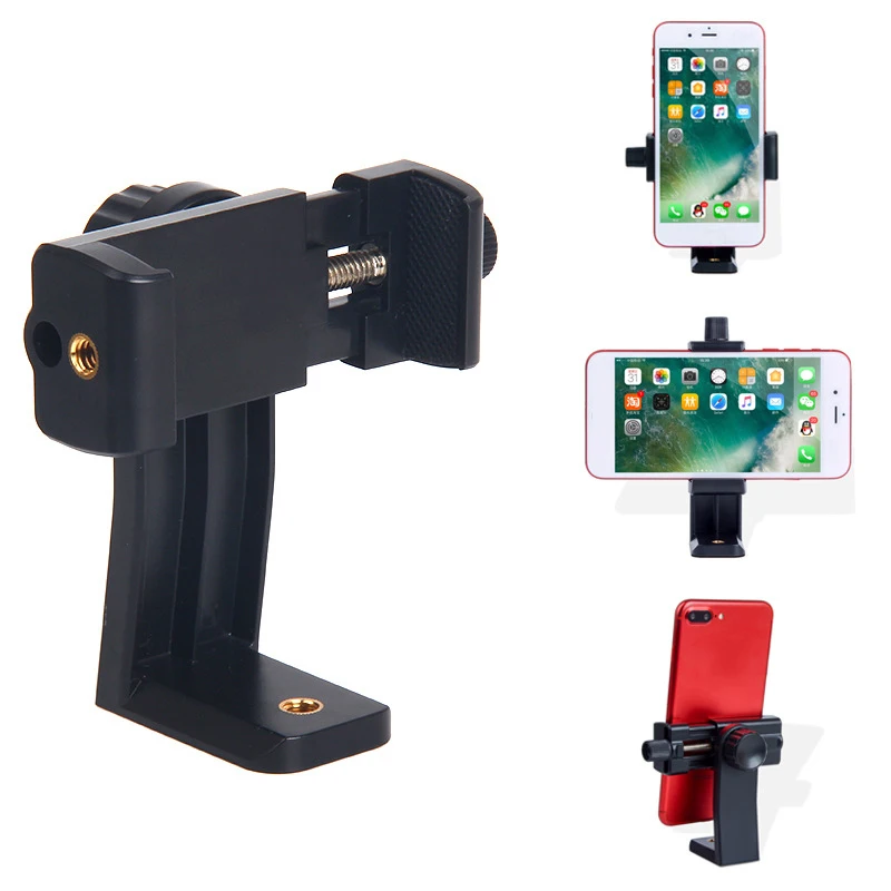 

Подставка для штатива 360 ° Универсальный простой дизайн удобные Портативные Аксессуары для мобильных телефонов кронштейн адаптер держатель пластиковый компактный Зажим для телефона