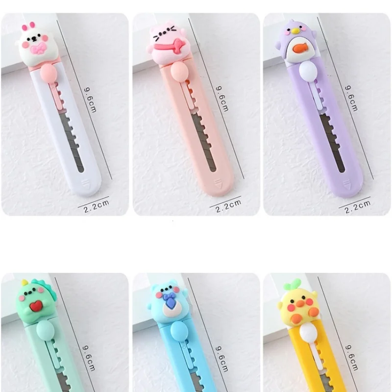 귀여운 캔디 컬러 블레이드 미니 커터, 가정, 학교, 학생용 미니 귀여운 박스 오프너