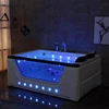 2 person  acrylic massage bathtub hotel luxury bath freestanding hydromassage 3