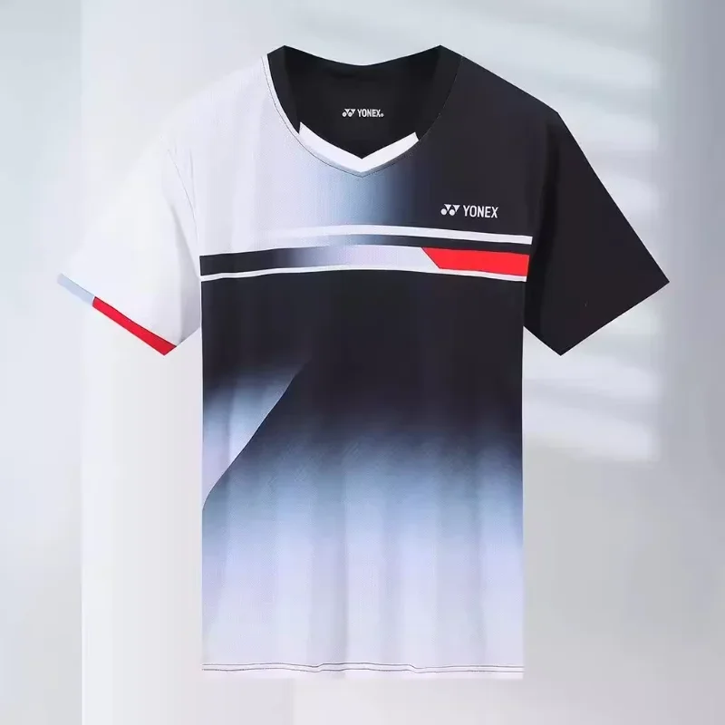 Short Sleeve T Shirt Badminton Uniforms Yonex Badminton Clothing Tops Short-sleeved Men's and Women's Quick-drying Breathable Sweat-absorbent