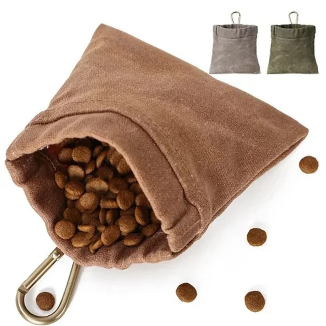 Sac de collation d'entraînement pour chien, sac de voyage en plein air, conteneur de stockage de nourriture pour chien, distributeur de nourriture portable, accessoires durables pour animaux de compagnie 1