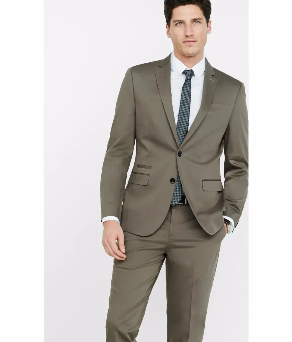2024 Latest Coat Pant Designs Smart Casual Grey Wedding Suits for Men Style Suits Groom Blazer Custom Slim Fit 2 Piece Tuxedo