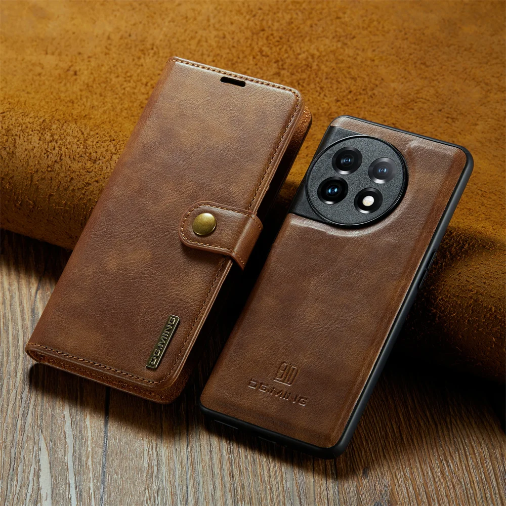 Premium 2-in-1 Detachable Magnetic Leather Wallet Case - Flip Folio Cover