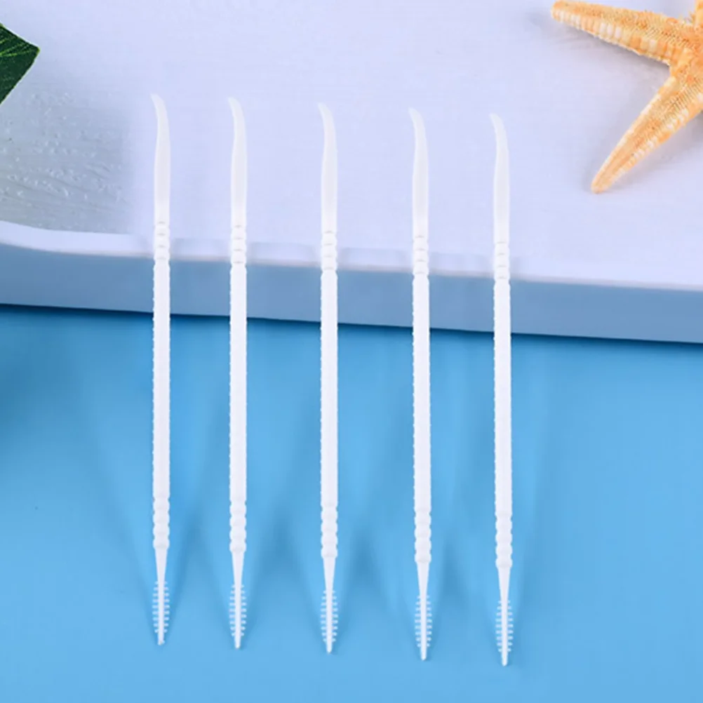 300Pcs Disposable Interdental Brush Double-head Toothpick Interdental Cleaners