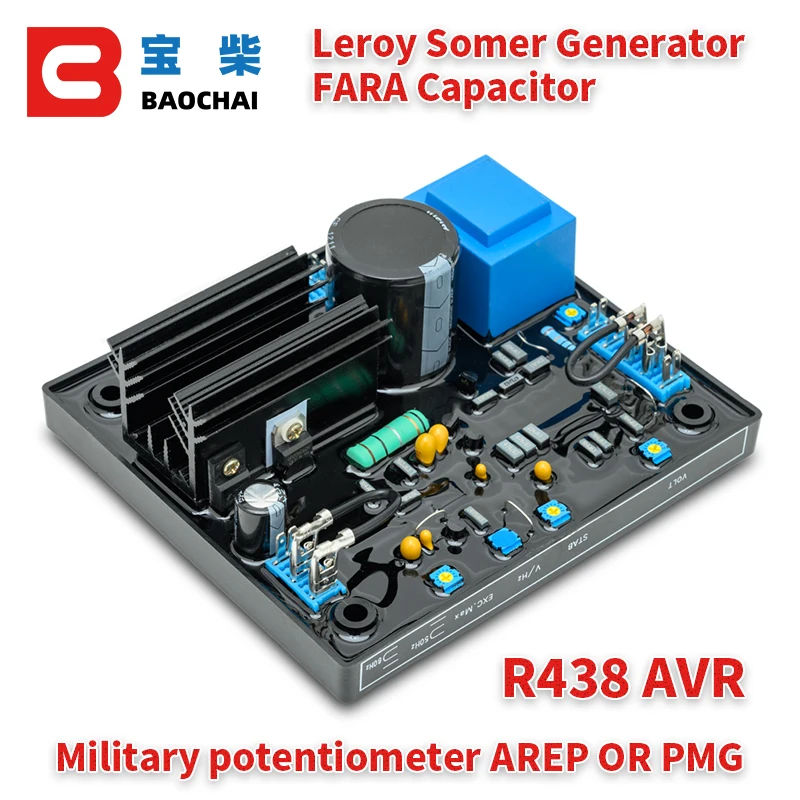 

NEW AVR R438 Automatic Voltage Controller Regulator Stabilizer 3phase Adjustable Current Controller for Diesel Generator