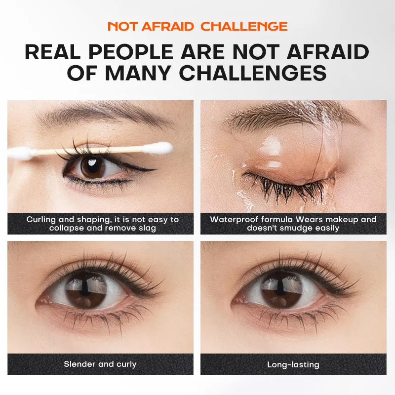Mistine Waterproof Mascara 24-Hour Curling Lifting Lengthening Mascara No Clump Smudge-Proof Black Mascara 5g 1 Count_voghion.com