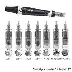 9/24/36/42/nano Needle for Ultim A7 Dr.pen Permanent Makeup Machine Tattoo Derma Pen Cartridge Needle Pen Tattoo Needle Tip 10p