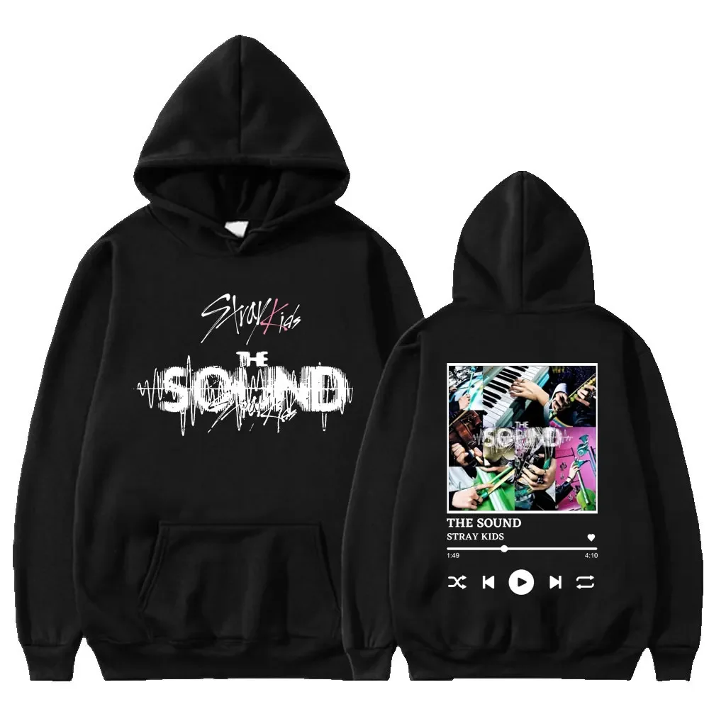 

Korean Stray Kids Hoodie 2023 New Music Album The Sound Kpop Sweatshirt Casual Hip Hop Oversized Hoodies Harajuku Men's Pullover