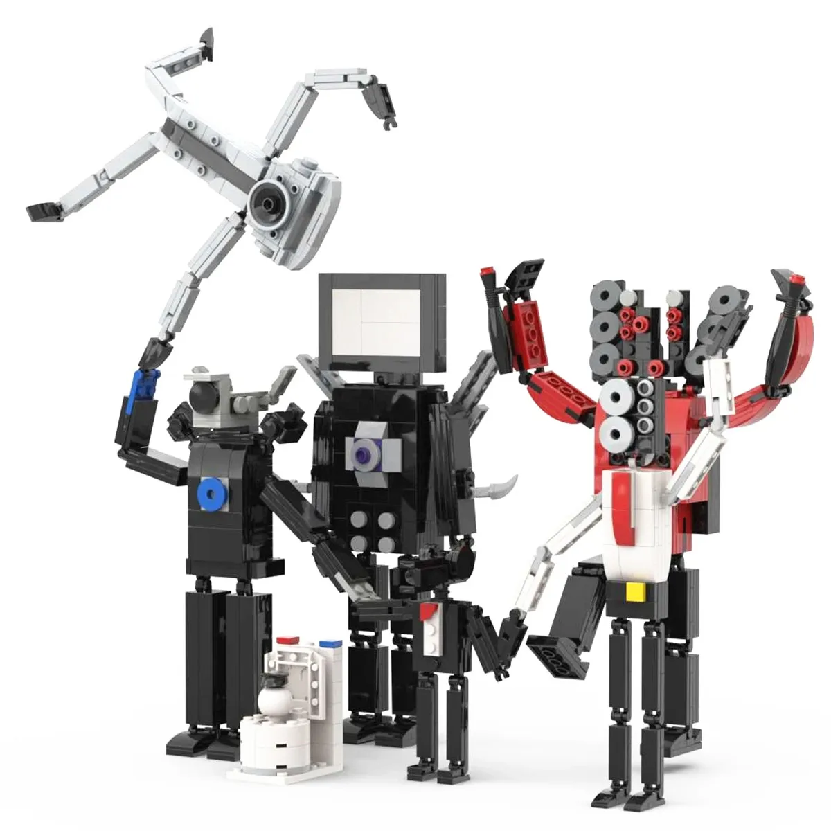 Moc Building Blocks Skibidi Toilet Super Aggiornato Titan Cameraman Building Blocks Tv Man Monitor Mattoni Giocattoli Bambini Compleanno G