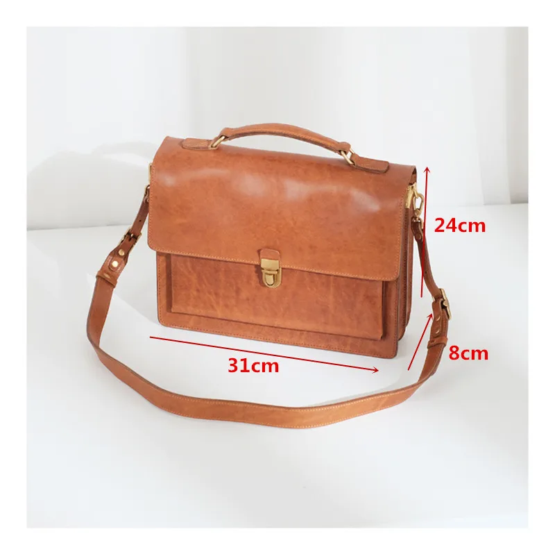 PNDME mode luxus echtem leder frauen aktentasche designer business casual echt rindsleder arbeiten handtasche schloss umhängetasche – Detail 1