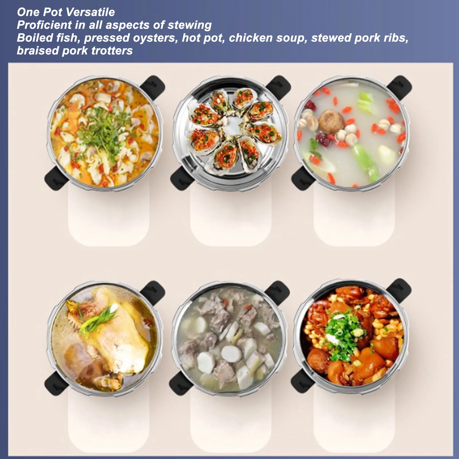 1.8L Pressure Cooker Healthy Versatile Scratch Resistance 1.8L Pressure Cooker High Hardness for Gas Stove for Pressed Oysters 4