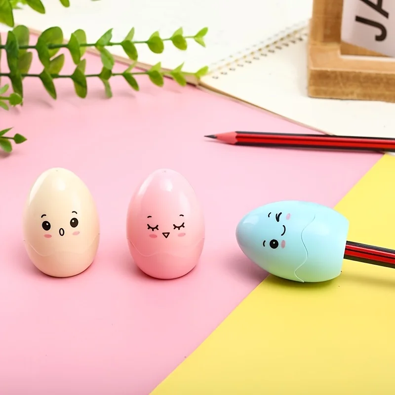 달걀과 연필 샤프너 색상 한 세트 선택 가능