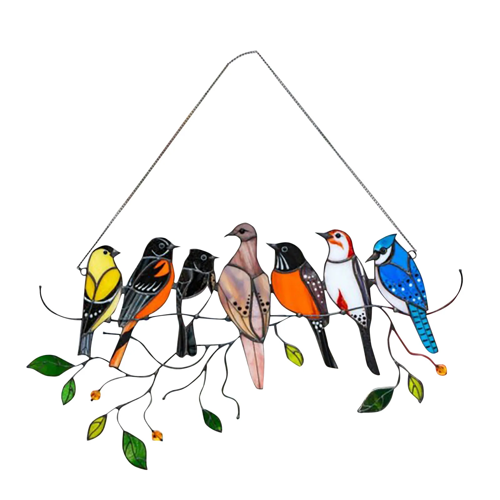 1pc Multicolor Birds Suncatcher 1