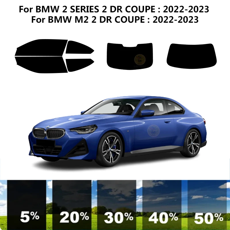 

Precut nanoceramics car UV Window Tint Kit Automotive Window Film For BMW M2 F87 2 DR COUPE 2022-2023