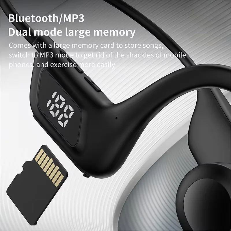 Wireless Earphone Bone Conduction Sport Swimming Bluetooth Compatible Headphone Hand-free With Mic For Running X7 Earbuds 5